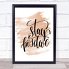 Stay Positive Swirl Quote Print Watercolour Wall Art Stay Positive Swirl Quote Print Watercolour Wall Art