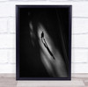 Black and white Shadow man walking street Wall Art Print