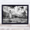 Dali's Trout Fisherman catch Water splash Wall Art Print