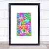 Get On Your Dancing Shoes Rainbow Quote Print