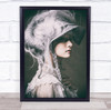 Mood Portrait Light Studio Noblewoman hat Wall Art Print