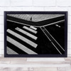 Street Road Person Walking Zebra Crossing Wall Art Print