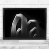 Architecture Arches Dark Black And White Wall Art Print