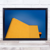 Architecture Yellow Sky Colourful Simple Wall Art Print