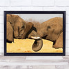 Elephants Animals Wildlife Nature Trunks Wall Art Print