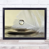 Feather Water Pearl Droplet Ripple Still Wall Art Print