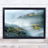 Hani Mosaic Sunset Fog Terrace Mist Haze Wall Art Print