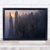 Landscape Sun Fog Cliffs Sunrise Morning Wall Art Print