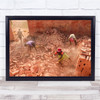 Men At Work Throwing and Clearing Bricks Wall Art Print