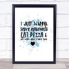 Save Animals Inspirational Quote Print Blue Watercolour Poster