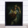 The Gipsy Postman man posing bag vintage Wall Art Print