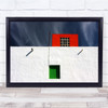 Abstract Colourful Architecture minimal Wall Art Print