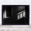 Architecture Balcony in the dark shadow Wall Art Print