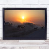 Shepherd Goats Cattle Livestock sunrise Wall Art Print