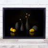 Sour Taste Lemon Yellow Vase Still Life Wall Art Print