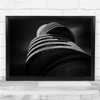 Architecture Dark Disc Building Modern Wall Art Print