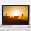 Cattle Cows Mundari Tribe Shepperd Sun Wall Art Print