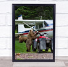 Grizzly bear quad bike airplane forest Wall Art Print Grizzly bear quad bike airplane forest Wall Art Print