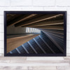 Light Angles curved staircase building Wall Art Print