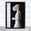 The Handmaid white clothing woman pose Wall Art Print