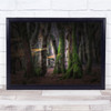 Forest Nature Landscape light shadows Wall Art Print