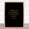 Coco Chanel Over Elegant Quote Print Black & Gold Wall Art Picture Coco Chanel Over Elegant Quote Print Black & Gold Wall Art Picture