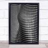 Marilyn Monroe Towers building curved Wall Art Print