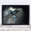 Snowski Ice Jump Athlete Rally Sweden Wall Art Print