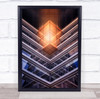 The Cube architecture corner building Wall Art Print