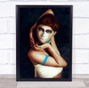 Theatre Of The Mind make up mask pose Wall Art Print