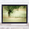 Willow Multiple Exposure Green Spring Wall Art Print