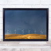 Field USA Palouse Wind Windmill Pano Wall Art Print