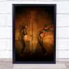 Glowing Lava Iii surreal poses women Wall Art Print