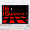 In The Red Maze building person room Wall Art Print