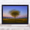 Tree Blurry Double Exposure Multiple Wall Art Print