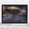 Breaking Light Through The Blizzard Wall Art Print