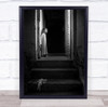 Child Basement Fear Lost toy stairs Wall Art Print