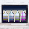 Colourful Architecture Wall Windows Wall Art Print