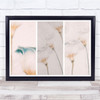 Elegance pastel pink floral drawing Wall Art Print