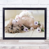 Mari Women Floor Flowers model pose Wall Art Print