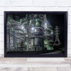 Space Station work plant night time Wall Art Print