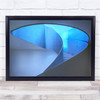 Stairway To The Blue Light Abstract Wall Art Print