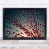 Multiple red sticks drops Abstract Wall Art Print