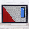 Red White And Blue Window Building Wall Art Print