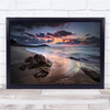 Beautiful landscape sunrise Beach Wall Art Print