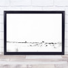 Black and white horse in distance Wall Art Print