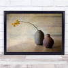 Simple Plant Vases Pastel Colours Wall Art Print