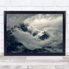 Clouds Mountains Chile Sheltered Wall Art Print