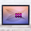 Three Bubble And Leaf reflection Wall Art Print