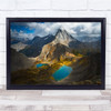 Mountain Rockies landscape lake Wall Art Print